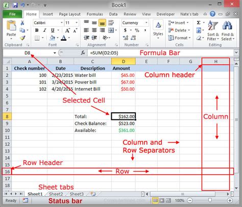 what is a row in a spreadsheet definition